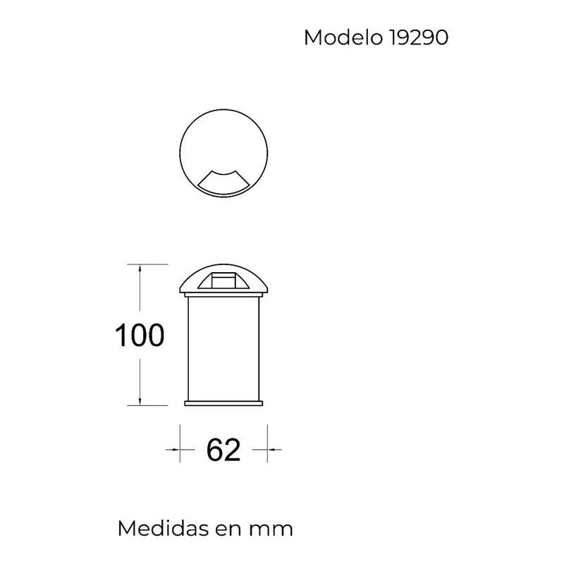 Lámpara Led | 19290 | 1W | Empotrar Piso | Para Exterior - LuzDeco