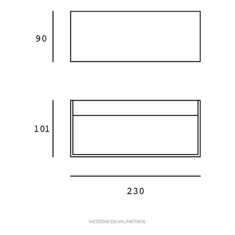 Lámpara Led | ETX-0375 | 21W | Sobreponer Pared | Entrada Foco E26 - LuzDeco