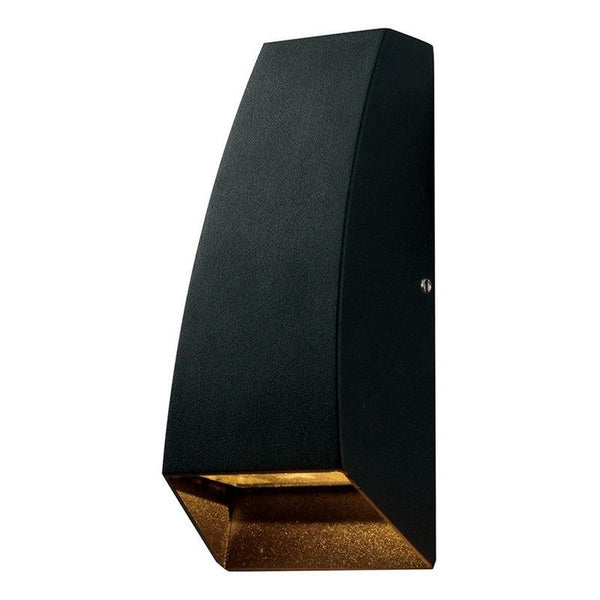 Luminaria LED Exterior Estevez ETX-0396-NEG: 4.1W, Luz Cálida 3000K, IP54, Sobreponer Pared, Color Negro - LuzDeco