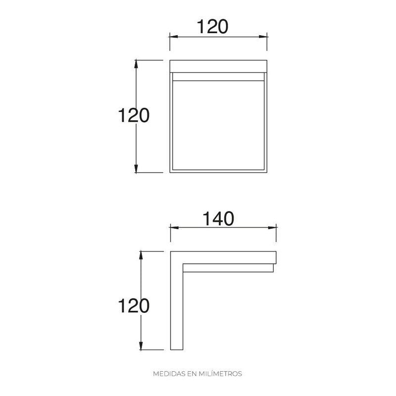 Lámpara Led | 19212 | 3.5W | Sobreponer Pared | Luz Neutra 4000K | Para Exterior Techado - LuzDeco