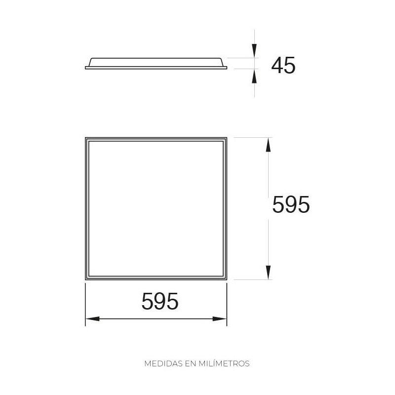 Panel LED Empotrable Estevez 19462-0: 36W, Luz Neutra 4000K, Ideal para Oficinas y Estudios - LuzDeco