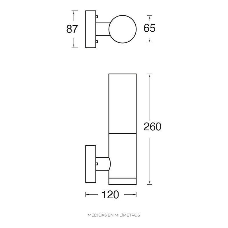 Lámpara Led | 19224 | 3W | Sobreponer Pared | Luz Cálida 3000K | Para Exterior - LuzDeco