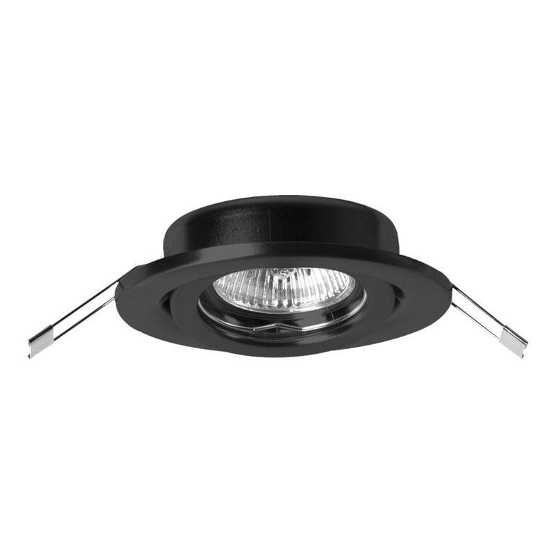 Lámpara Led | ETC-1100 | 4 pulgadas | Empotrar Techo | Entrada Foco GU5.3 Forma MR16 | Negro - LuzDeco