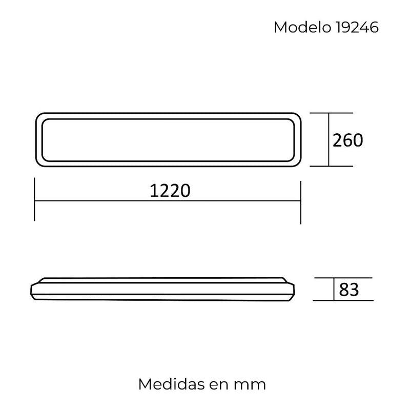 Lámpara LED Sobreponer Estevez 19246: 50W, Luz Neutra 4000K, Ideal para Cocinas y Baños- LuzDeco