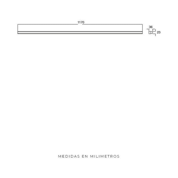  Luminaria LED Lineal Estevez 5616-0: 16W, Luz Neutra, Enlazable, Ideal para Hogar y Oficina- LuzDeco