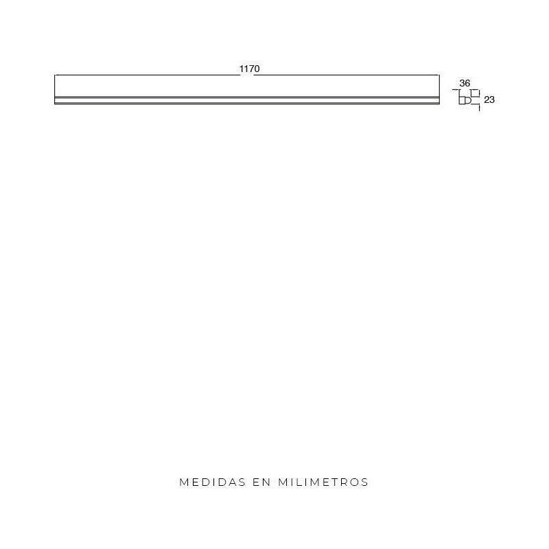 Lámpara Led | 5616 | 16W | Sobreponer Techo | Luminario Lineal - LuzDeco