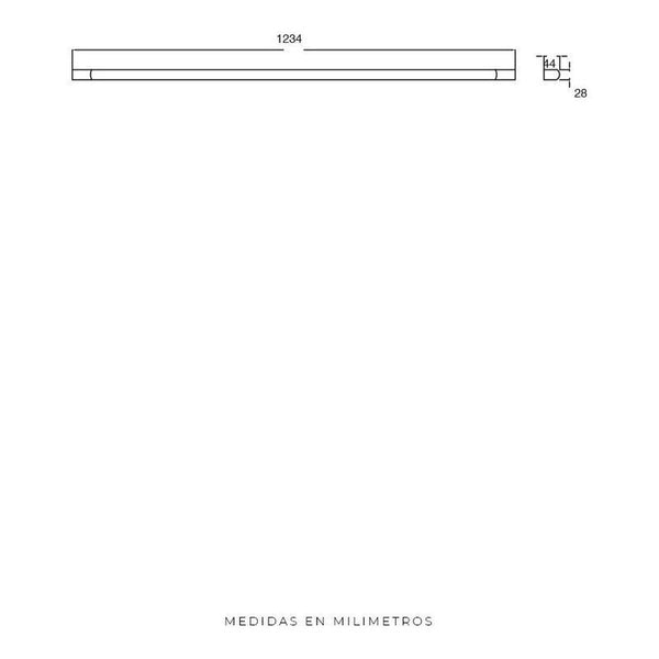 Luminaria LED Lineal Estevez 5720-0: 20W, Luz Neutra, Enlazable, Ideal para Hogar y Oficina - LuzDeco