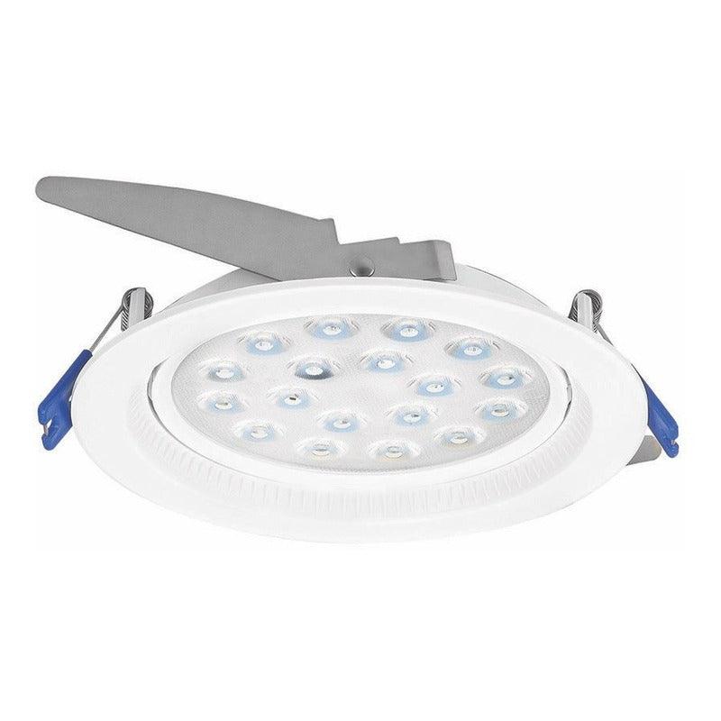 BSOD - Panel de luz LED de 12 W y 1080 lúmenes, lámpara plana redonda  ultrafina empotrada, kit de lámpara de techo empotrada (blanco frío, 12 W)