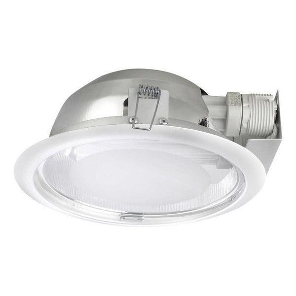 Lámpara LED Empotrable Orientable Estevez 19445-0: 8", Foco G24q3, Blanco, Ajustable, Moderna - LuzDeco