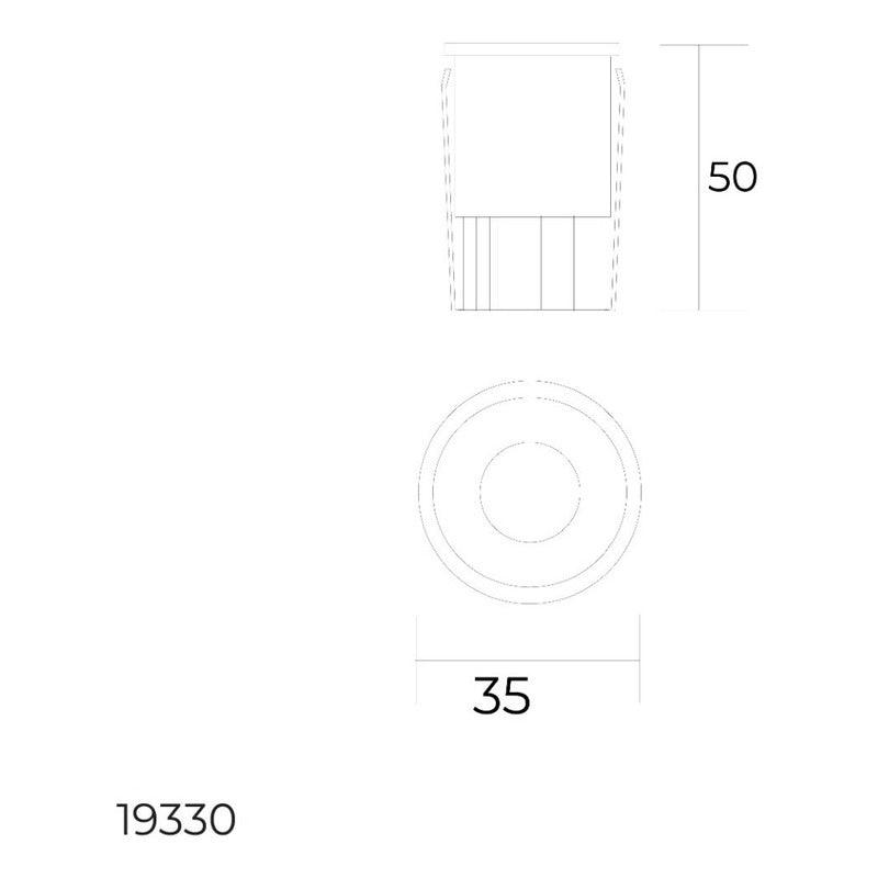 Lámpara LED | 19330 | Semi empotrable | Techo plafon | Luz Calida | 3w - LuzDeco