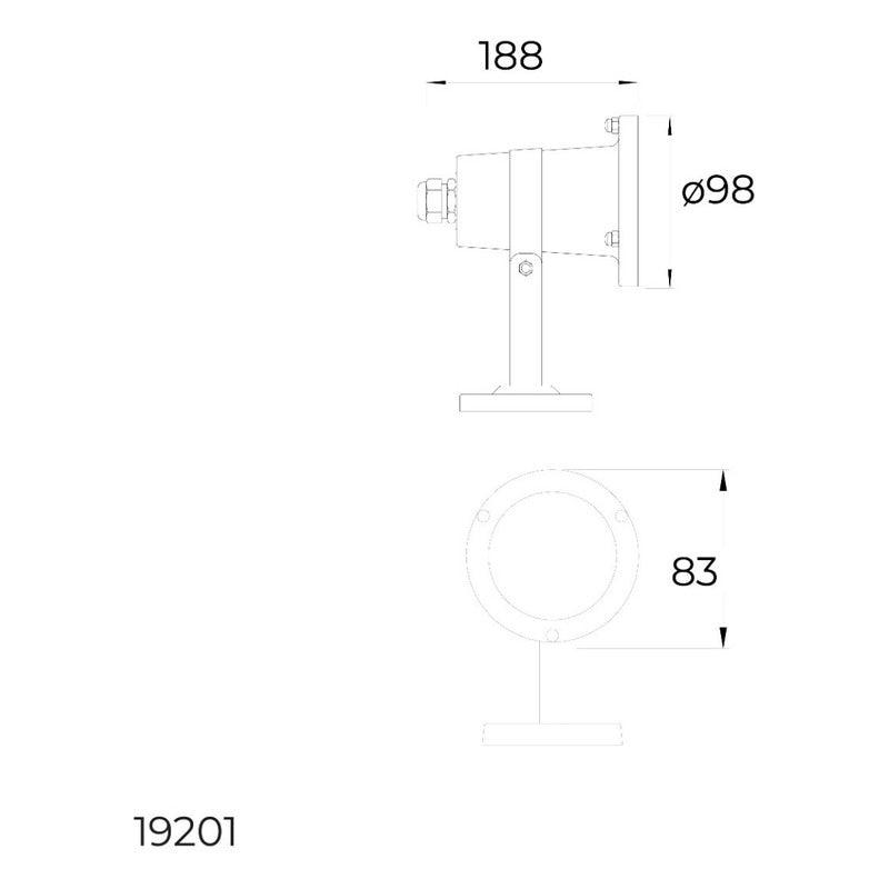 Lámpara Led Sobreponer Exterior Estevez Acero Inoxidable - LuzDeco