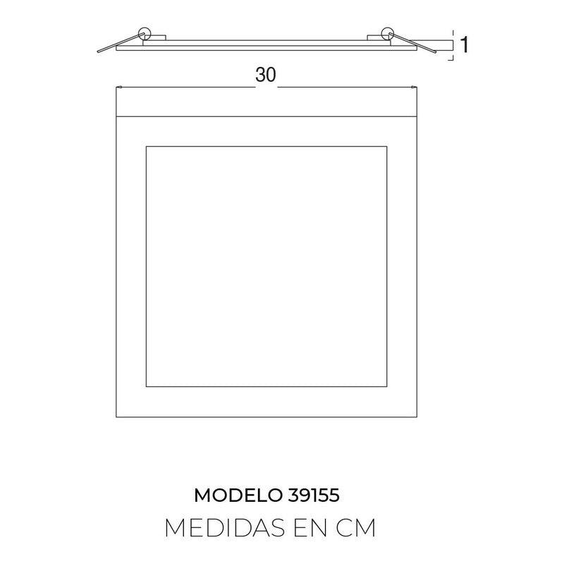 Panel LED | 39155 | Empotrable | Luz Neutra | 24w | Plafón - LuzDeco