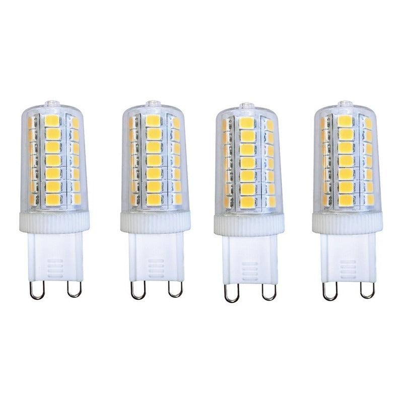 4 Focos LED | E81091 | 3W | Base G9 T16 | Luz Cálida 3000K - LuzDeco