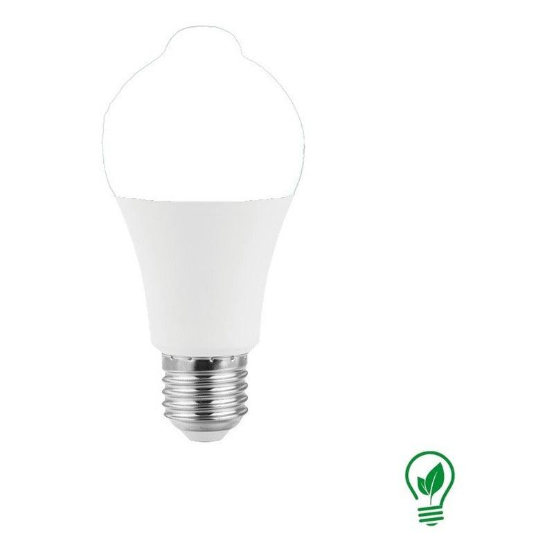 4 Focos LED | E81193 | 9W | Base Estándar E26 | Luz Cálida 2700K / Luz Fría 6500K | Fotocelda y Sensor de Movimiento - LuzDeco