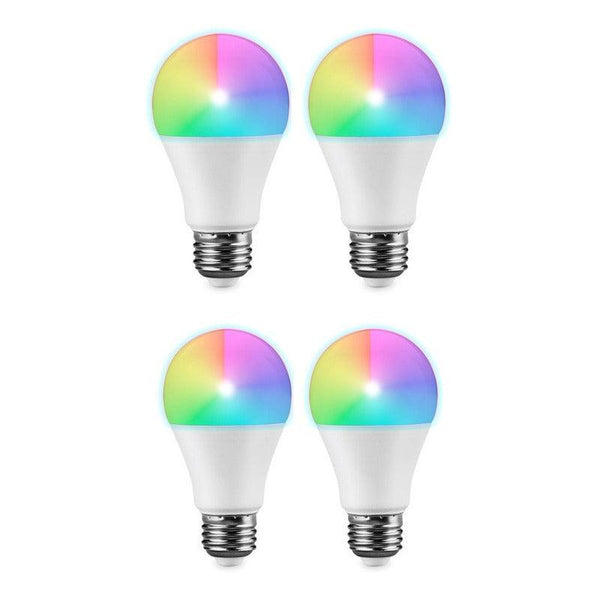 4 Focos LED | ES-E81193 | 9W | Base Estándar E26 | Smart RGB | Alexa / Google Home - LuzDeco