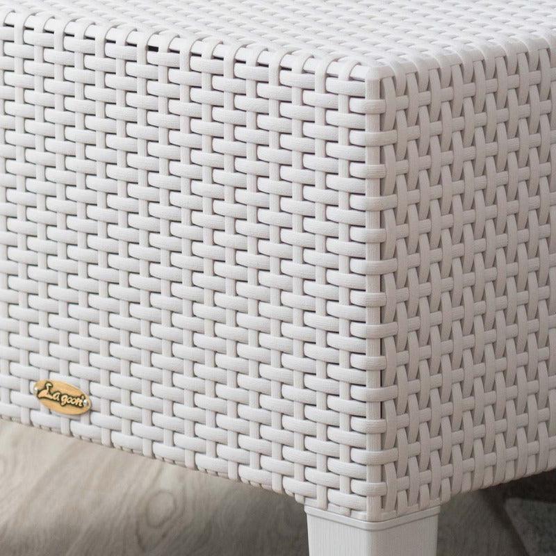 Lagoon, Magnolia 7023LC, Sillón doble, Love seat de rattan, Sillón para exterior, Love seat apto para exterior, Sillón de jardín, Rattan sintético, Cojines resistentes a la intemperie, Mobiliario de terraza, Estilo contemporáneo, Comodidad exterior