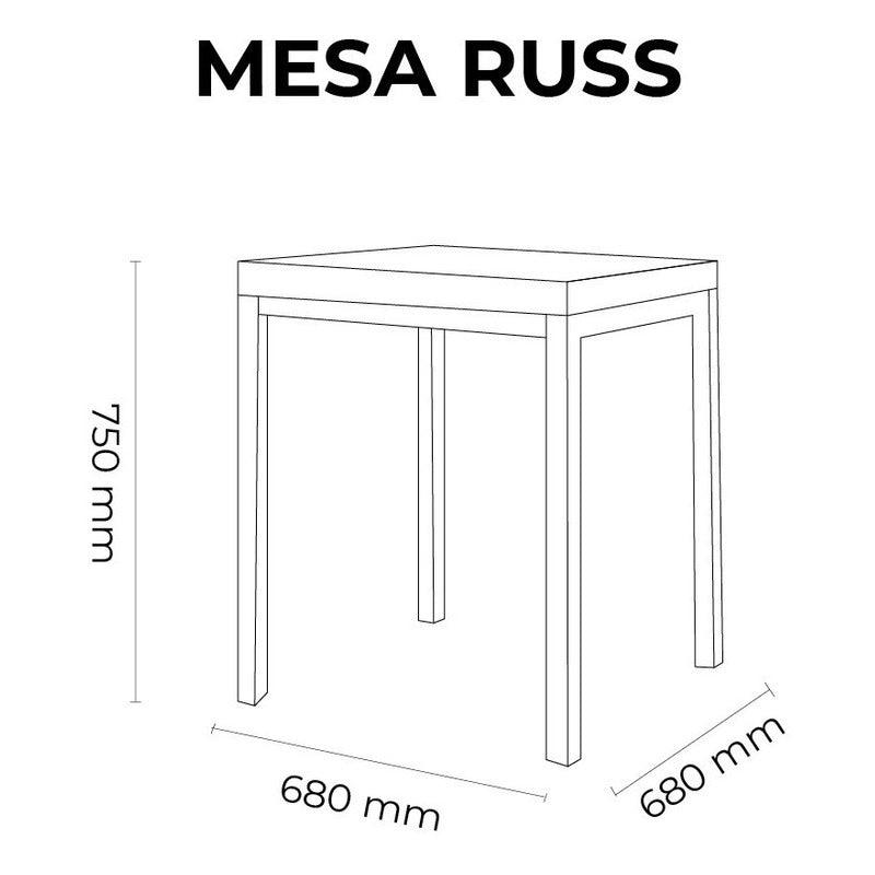 Lagoon, Russ 7022DT, Mesa de comedor, Mesa de comedor para exterior, Mesa de comedor para interior, Muebles de rattan, Rattan sintético, Mobiliario de terraza, Diseño en rattan, Resistente a la intemperie, Muebles resistentes UV, Muebles de mimbre sintético.