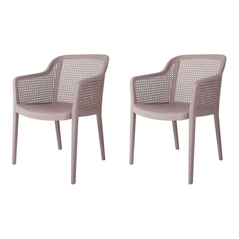 Lagoon, Silla Grace 7028, Set de Sillas de comedor, silla de comedor para exterior, silla de comedor para interior, Muebles de rattan sintetico, Mobiliario de terraza, Diseño de ratan, Resistente a los rayos UV,  Muebles resistentes a los rayos UV, Muebles de mimbre