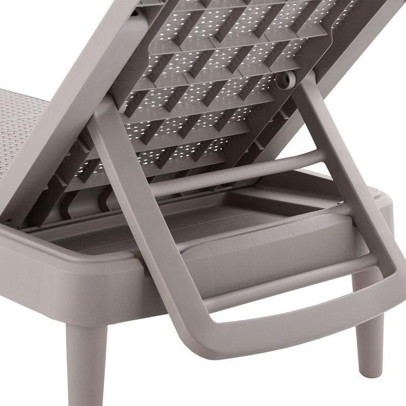 Lagoon, Camastro Tahití, Camastro plegable, camastro de ratán, camastro para exterior, Muebles de rattan sintetico, Mobiliario de terraza, Diseño de ratan, Resistente a los rayos UV,  Muebles resistentes a los rayos UV, Muebles de mimbre