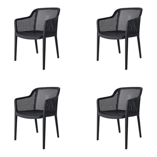 Lagoon, Silla Grace 7028, Set de Sillas de comedor, silla de comedor para exterior, silla de comedor para interior, Muebles de rattan sintetico, Mobiliario de terraza, Diseño de ratan, Resistente a los rayos UV,  Muebles resistentes a los rayos UV, Muebles de mimbre