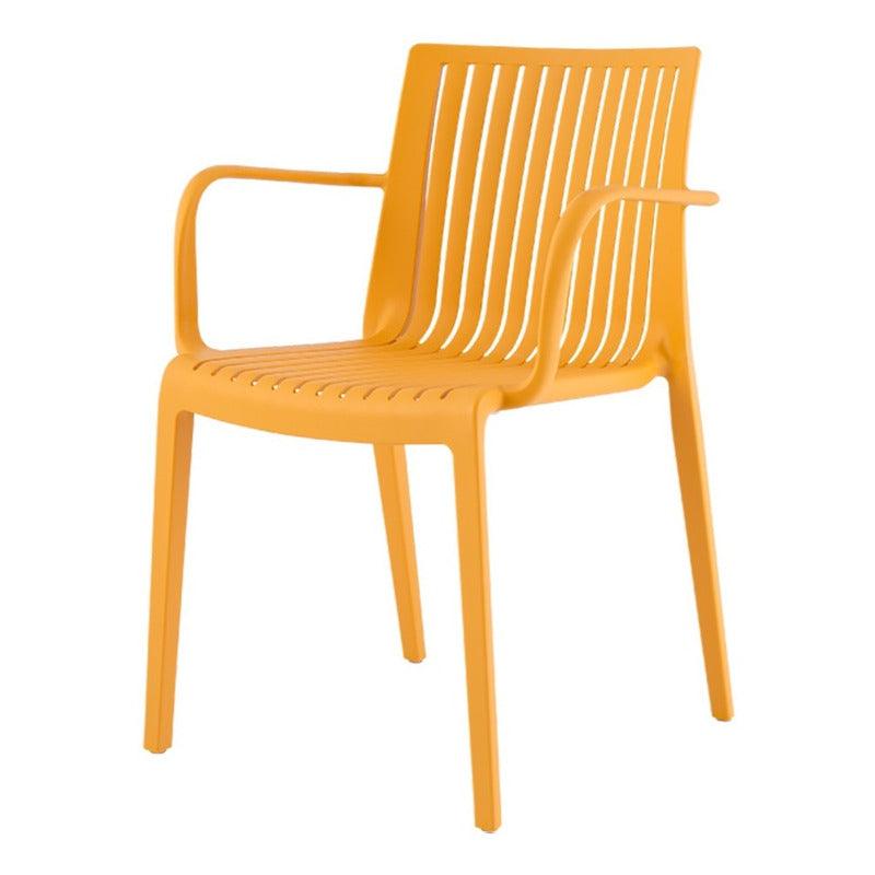 Lagoon, Silla Milos 7203, Silla de comedor, Silla con descansabrazos, silla de comedor para exterior, silla de comedor para interior, Muebles de interior, Mobiliario de terraza, Sillas para terraza, Resistente a los rayos UV,  Muebles resistentes a los rayos UV, Muebles de exterior