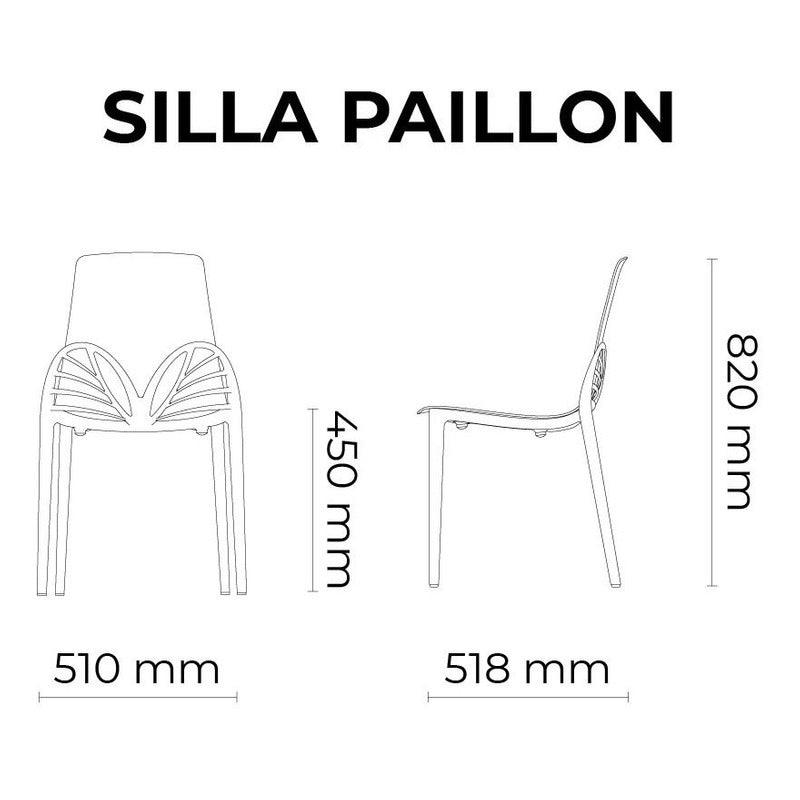Lagoon, Silla Papillon 7059, Silla de comedor, silla de comedor para exterior, silla de comedor para interior, Silla Mariposa, Muebles de interior, Mobiliario de terraza, Sillas para terraza, Resistente a los rayos UV,  Muebles resistentes a los rayos UV, Muebles de exterior