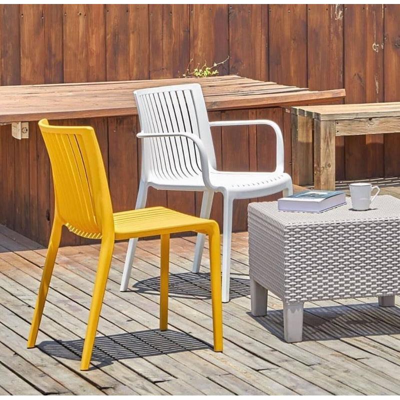 Lagoon, Silla Milos 7203, Silla de comedor, Silla con descansabrazos, silla de comedor para exterior, silla de comedor para interior, Muebles de interior, Mobiliario de terraza, Sillas para terraza, Resistente a los rayos UV,  Muebles resistentes a los rayos UV, Muebles de exterior