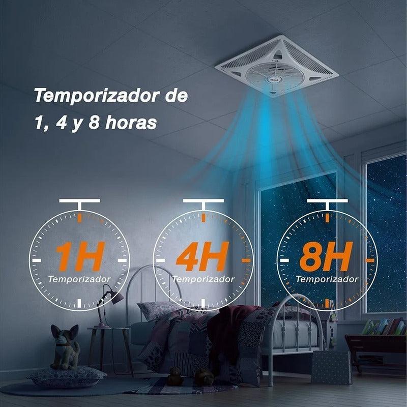 Mytek 3198 Ventilador de Techo de 14 Pulgadas Faslo Plafón Rotación 360° Control Remoto - LuzDeco