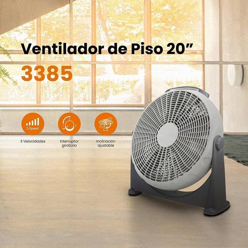 Mytek 3385 Ventilador de Piso de 20 Pulgadas, Potente - LuzDeco