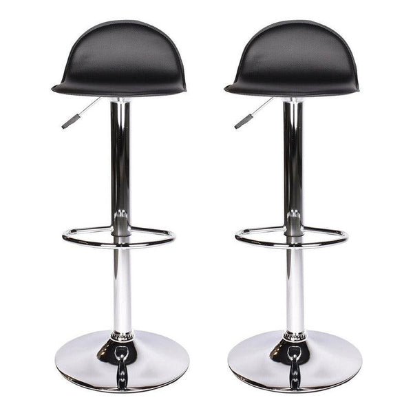 Offiho Set de 2 Bancos de Barra Ajustables Tipo Piel para Uso Residencial, Modelo Way OHV58 - LuzDeco