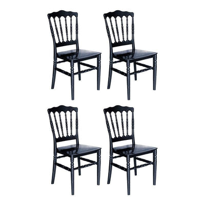 Offiho Set de 4 Sillas de Comedor Vintage Para Eventos Apta para Exterior e Interior con Protección UV, Modelo Versalles