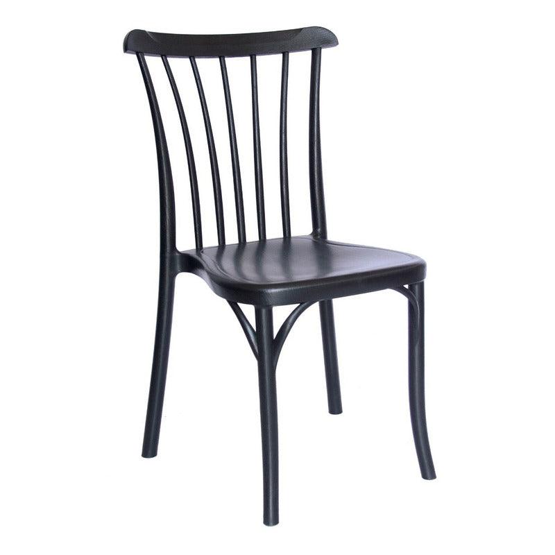 Offiho Silla de Comedor Vintage Para Eventos Apta para Exterior e Interior con Protección UV, Modelo Nordik OHV118 - LuzDeco