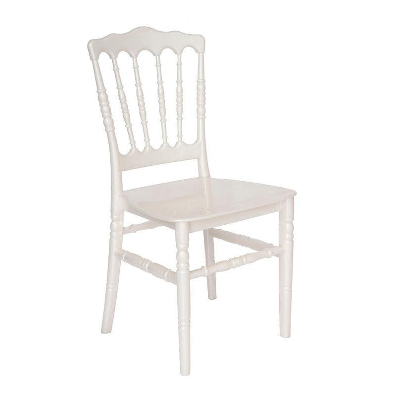 Offiho Silla de Comedor Vintage Para Eventos Apta para Exterior e Interior con Protección UV, Modelo Versalles - LuzDeco