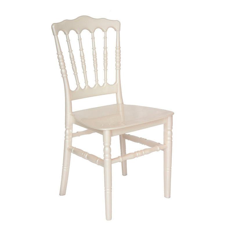 Offiho Silla de Comedor Vintage Para Eventos Apta para Exterior e Interior con Protección UV, Modelo Versalles - LuzDeco