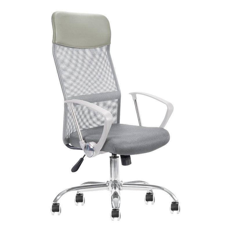 Offiho Silla de Oficina Ergonómica Reclinable con Altura Ajustable, Modelo EconoMalla - LuzDeco