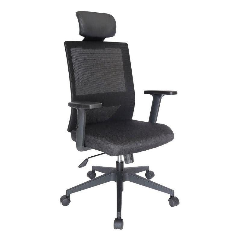 Offiho Silla de Oficina Ergonómica Reclinable con Altura Ajustable, Modelo OHE65 Bosse - LuzDeco