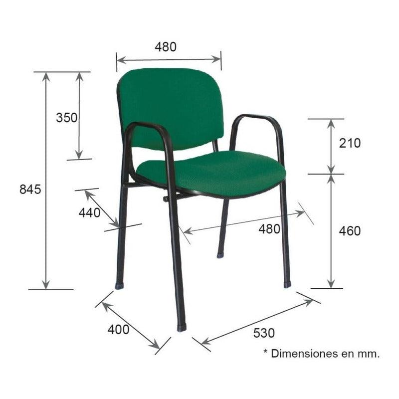 Offiho, Silla ISOCB, Silla con descansabrazos,  sillas de oficina, sillas de oficina a mayoreo, silla para visita, silla de plastico,  silla tapizada, silla de oficina tapizada, mobiliario de oficina, mobiliario de oficina mayoreo 