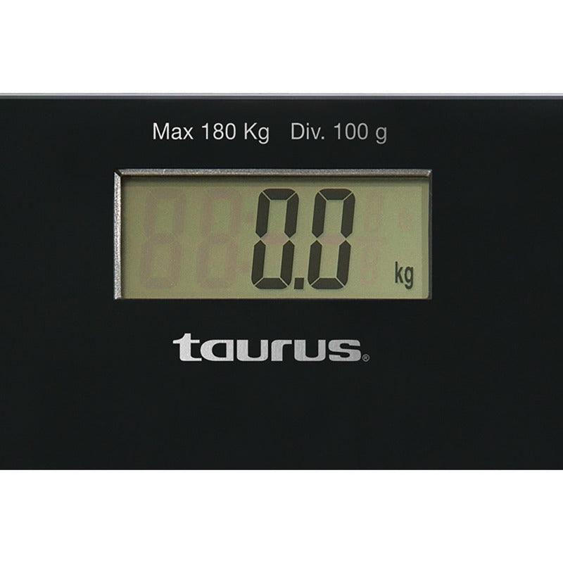Taurus Báscula Digital de Vidrio Templado Color Negro Hasta 180kg, Modelo Balanzza - LuzDeco