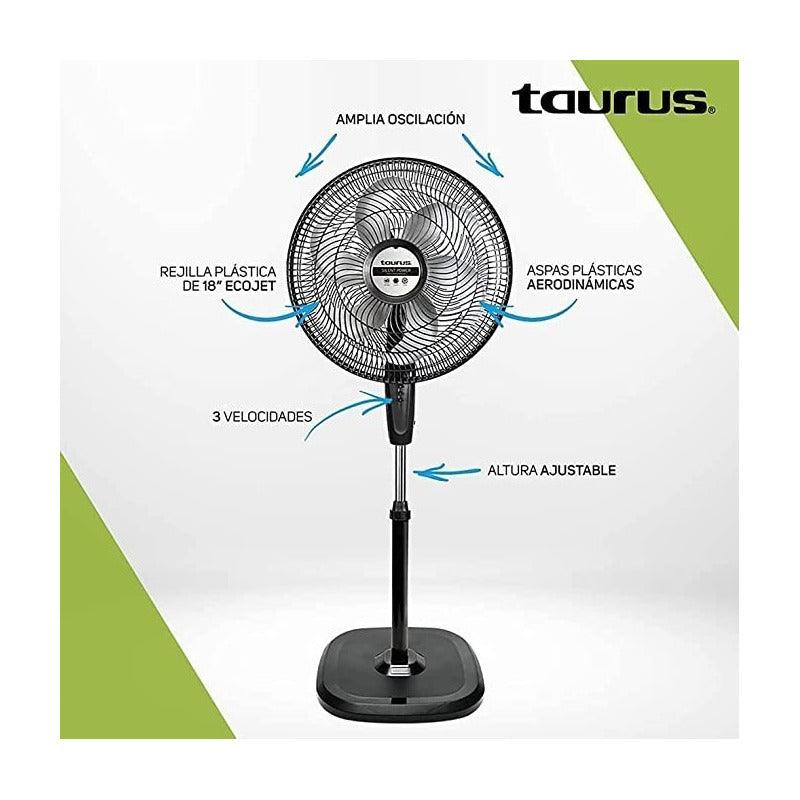 Taurus Silentpower Ventilador 2 en 1 Pedestal y Pared 18 Pulgadas Silencioso - LuzDeco