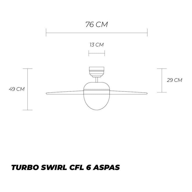 Westinghouse Ventilador de Techo con Luz y Control de Cadena de 30" con 6 Aspas, Modelo 72186 - LuzDeco